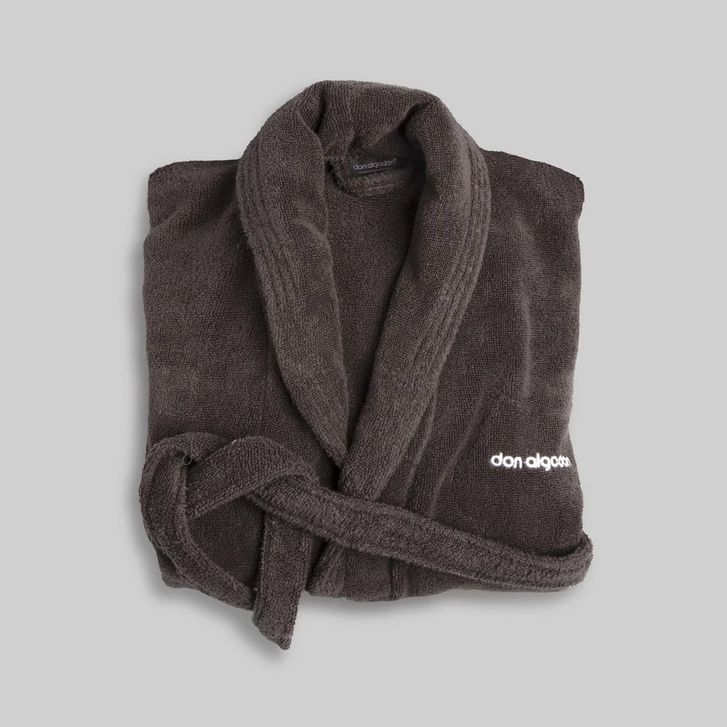 ALBORNOZ ZERO TWIST GRIS DON ALGODÓN PARA HOMBRE Y MUJER.