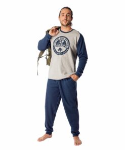Pijama Dormen 60000 de hombre en algodón largo con puños de invierno