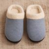 Zapatilla de estar por casa descalonada con interior forrado de borreguito suela de caucho antideslizantes muy cómodas y antiestrés. Avaladas por la marca Sermark modelo PC013.