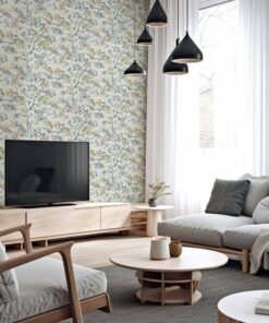 Papel pintado botanic de decoas, gran calidad tejido no tejido moderno y alegre para crear espacios con un toque agradable.