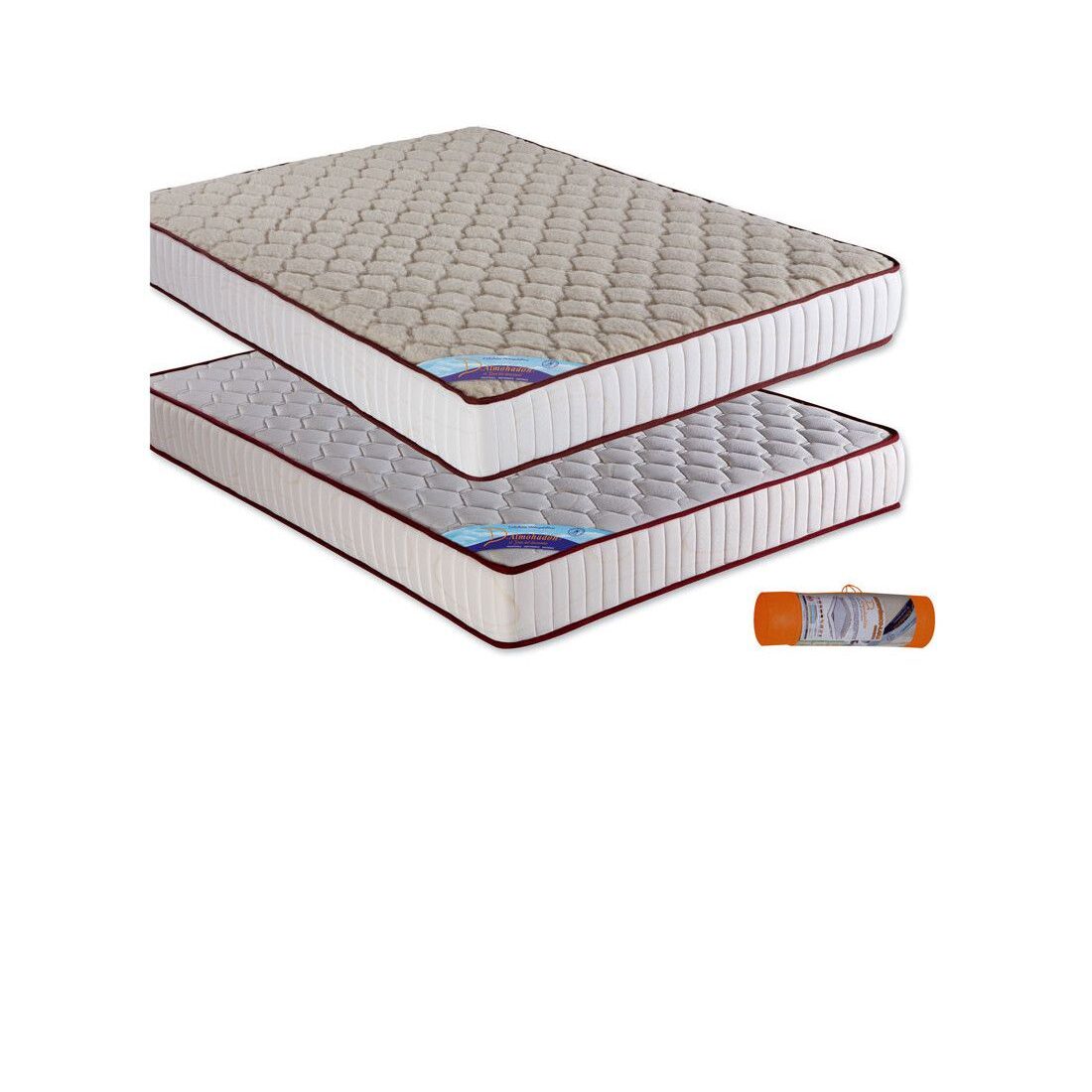 Colchón lanapur de 21cm de alto reversible de Don Almohadon, con dos caras para la estanción de verano e invierno.