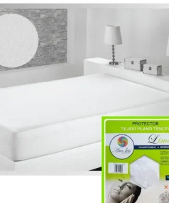 protector lima tencel adaptable para distintas alturas de colchones, termorregulable que ofrece protecion contra liquidos y manchas.