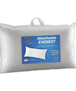 Almohada Everest de fibra hueca siliconada de gran suavidad y confort con un soporte suave pero firme para cabeza y cuello. Ideal para un sueño reparador y un despertar con toda la energia cargada.