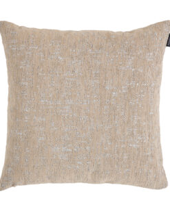 cojín aristein en color beige moderno y de textura agradable con toques metálicos.