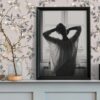 papel pintado de estilo romántico con diseño de hojas