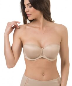 Lencería moldeadora Selmark 2143 sin tirantes en tono natural – Realza tu silueta con estilo