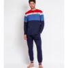 Pijama de hombre Lois Jeans azul marino de algodón, cómodo