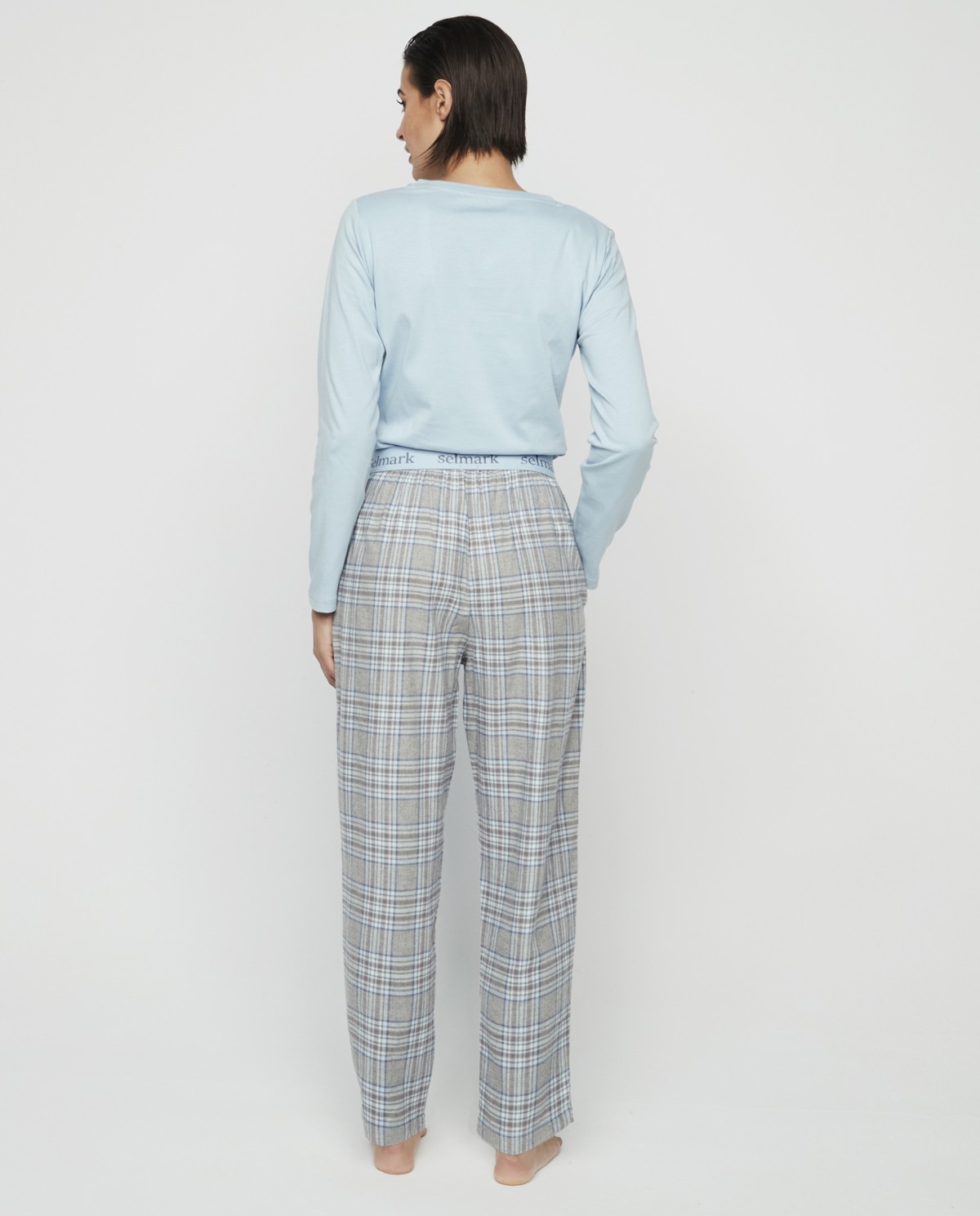 Pijama cuadros azules - Imagen 5
