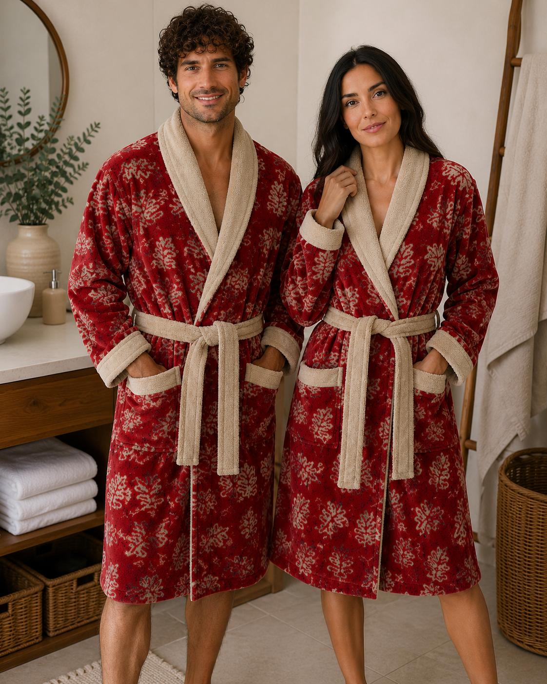 Albornoz Jacquard Arábico Unisex – Rizo Basic