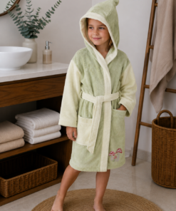 Albornoz Infantil Igor con Capucha 100% Algodón – Rizo