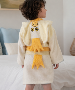 Albornoz Infantil Chick con Capucha 100% Algodón – Rizo Basic