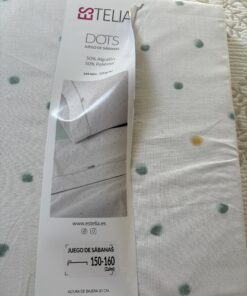 Alternative view of Juego de Sábanas Estelia DOTS Aqua 50% Algodón 50% Poliéster – 144 Hilos
