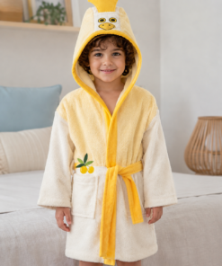 Alternative view of Albornoz Infantil Chick con Capucha 100% Algodón – Rizo Basic