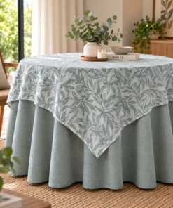 Alternative view of Mantel Jacquard 4050 Azahar – Pielsa