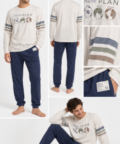 Alternative view of Pijama de hombre Planet de Admas
