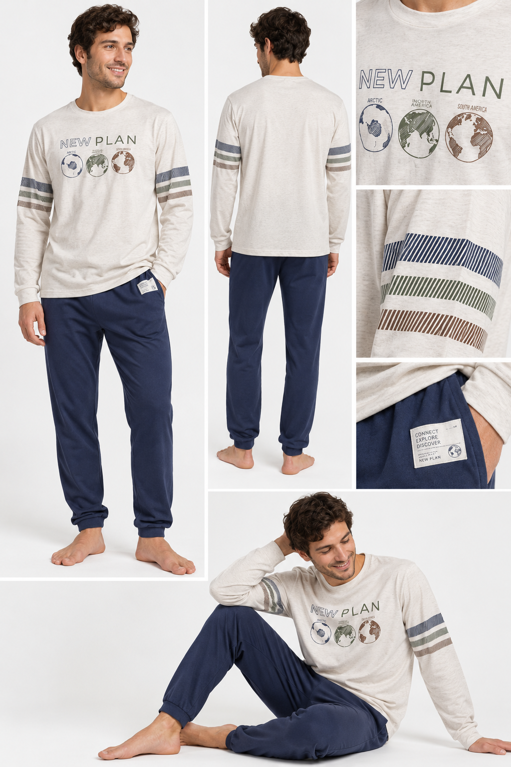 Pijama de hombre Planet de Admas - Imagen 2