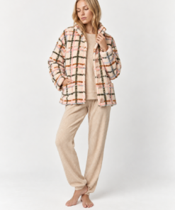 Chaqueta de casa Nube Admas 67412 de borreguito multicolor