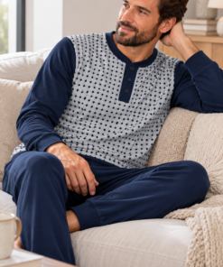 pijama de invierno de hombre modelo james