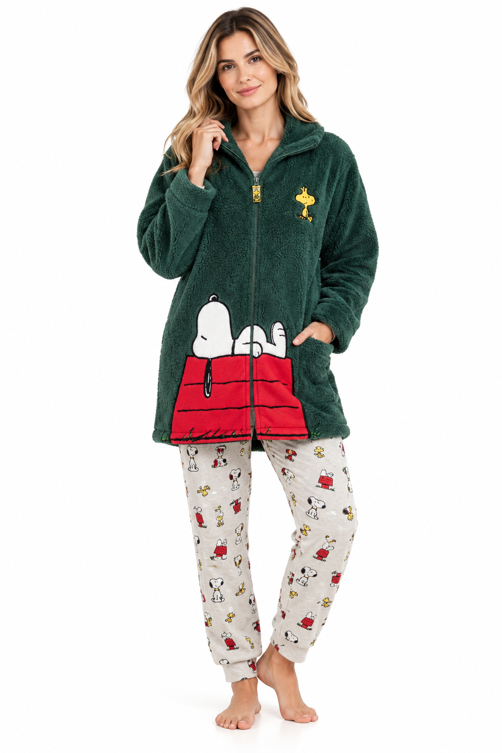 bata snoopy verde