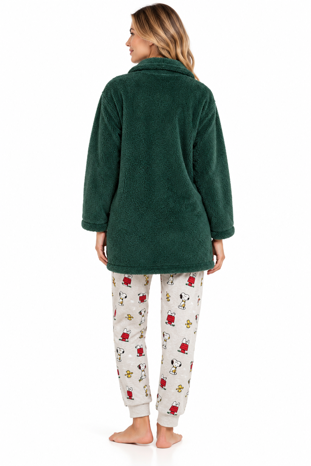Bata Peanuts para Mujer Verde Snoopy - Imagen 3