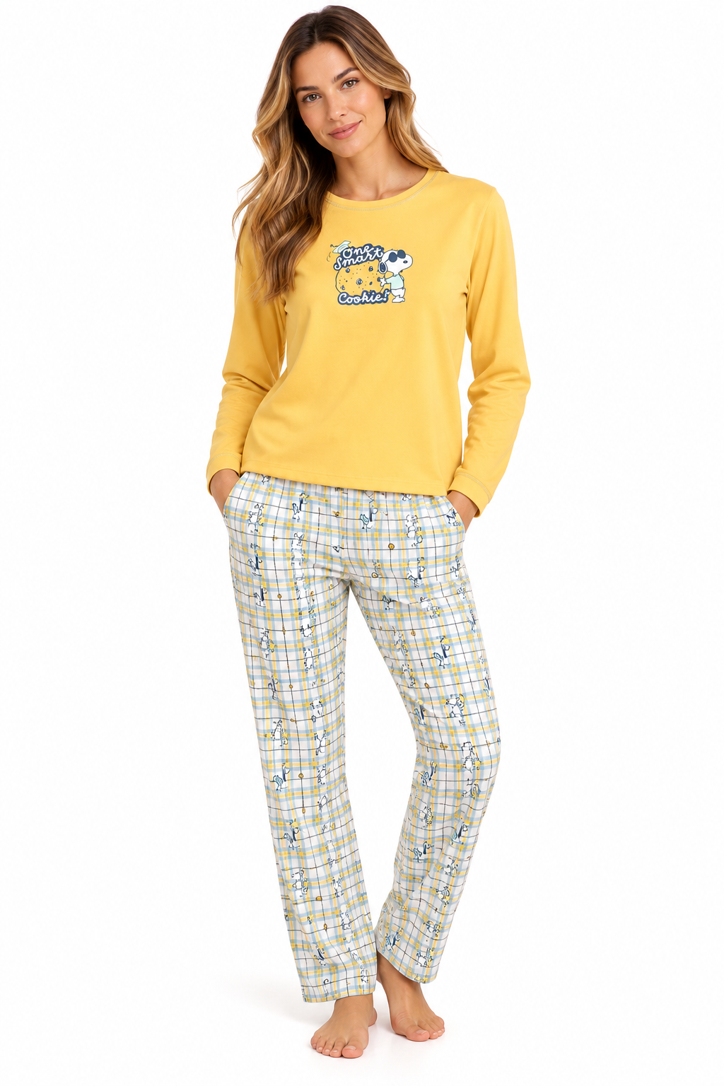 pijama de mujer Snoopy 64420 de algodón 100%