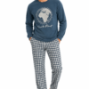 pijama de invierno hombre Dormen estampado planeta