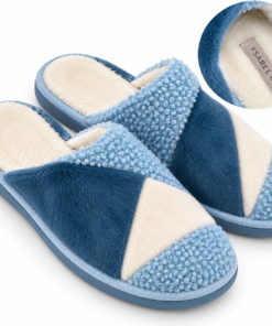 Zapatillas de Casa Azules Ysabel Mora