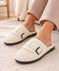 Alternative view of Zapatillas de Casa Blancas Ysabel Mora con Hebilla