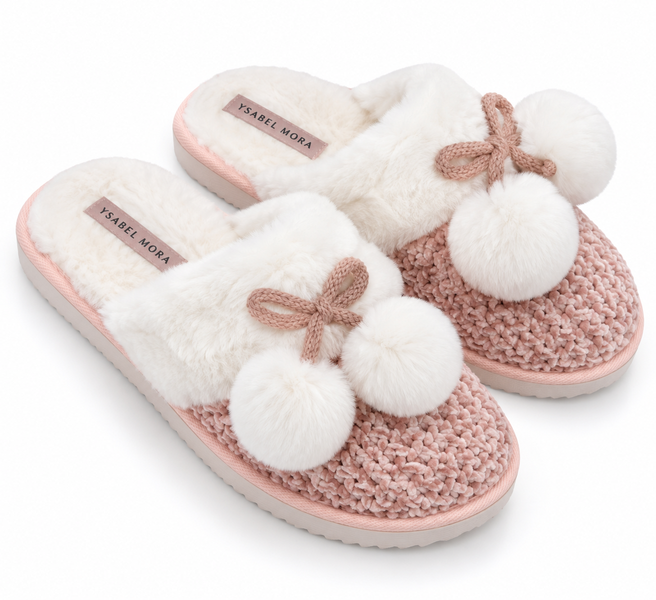 zapatillas de casa ysabel mora con pompones